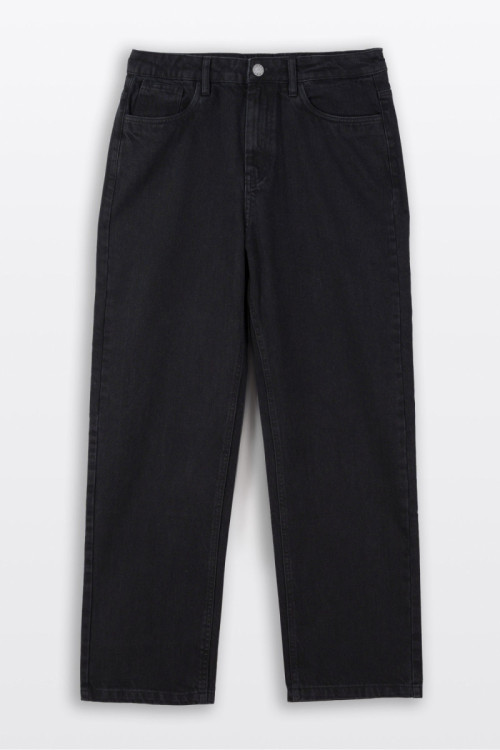 Czarne spodnie jeansowe STRAIGHT