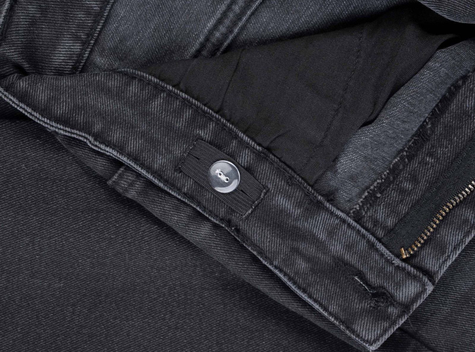 Ciemnoszare spodnie jeansowe SLIM z przetarciami