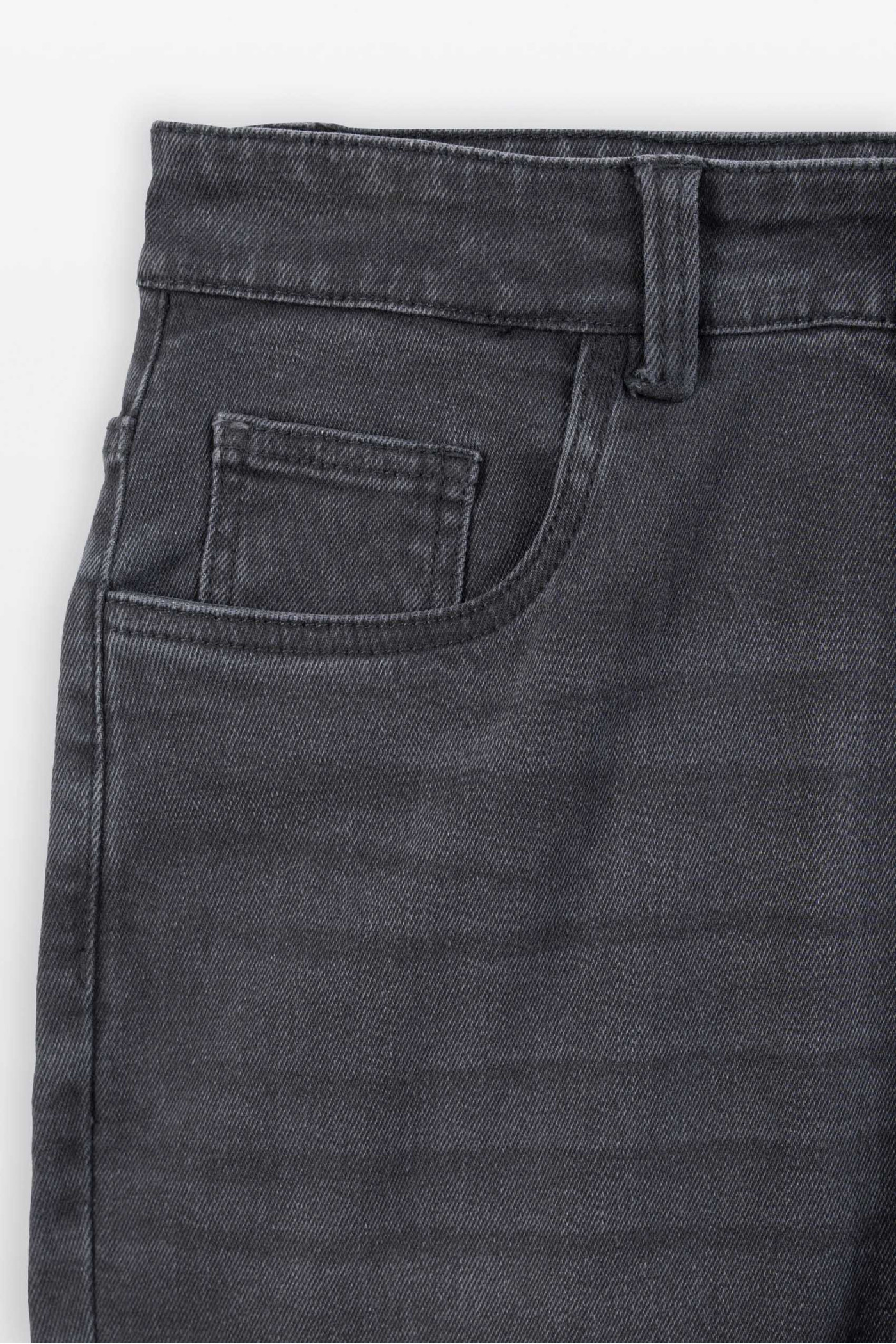 Ciemnoszare spodnie jeansowe SLIM z przetarciami