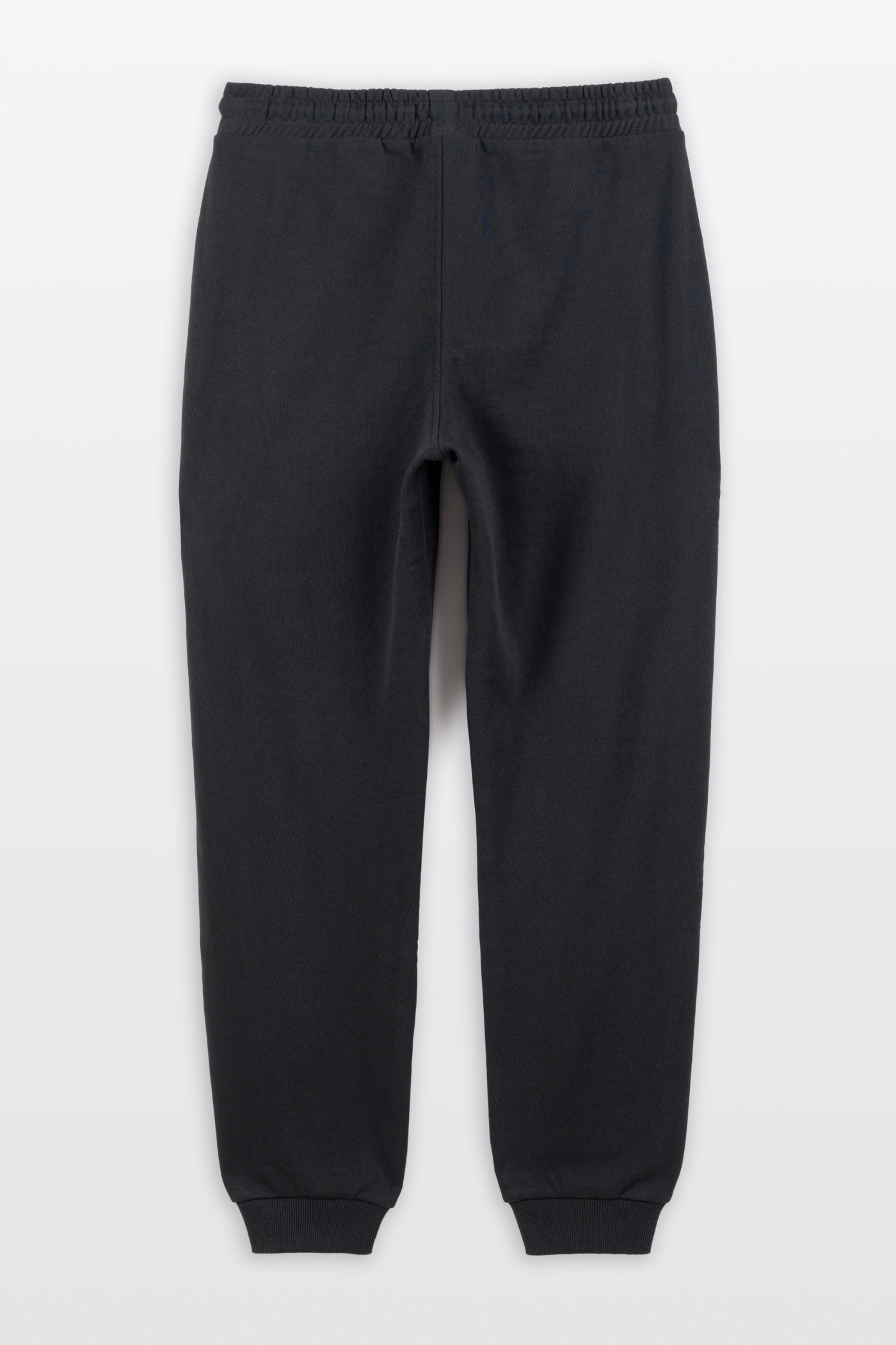 Czarne spodnie dresowe SLIM z minimalistycznym nadrukiem