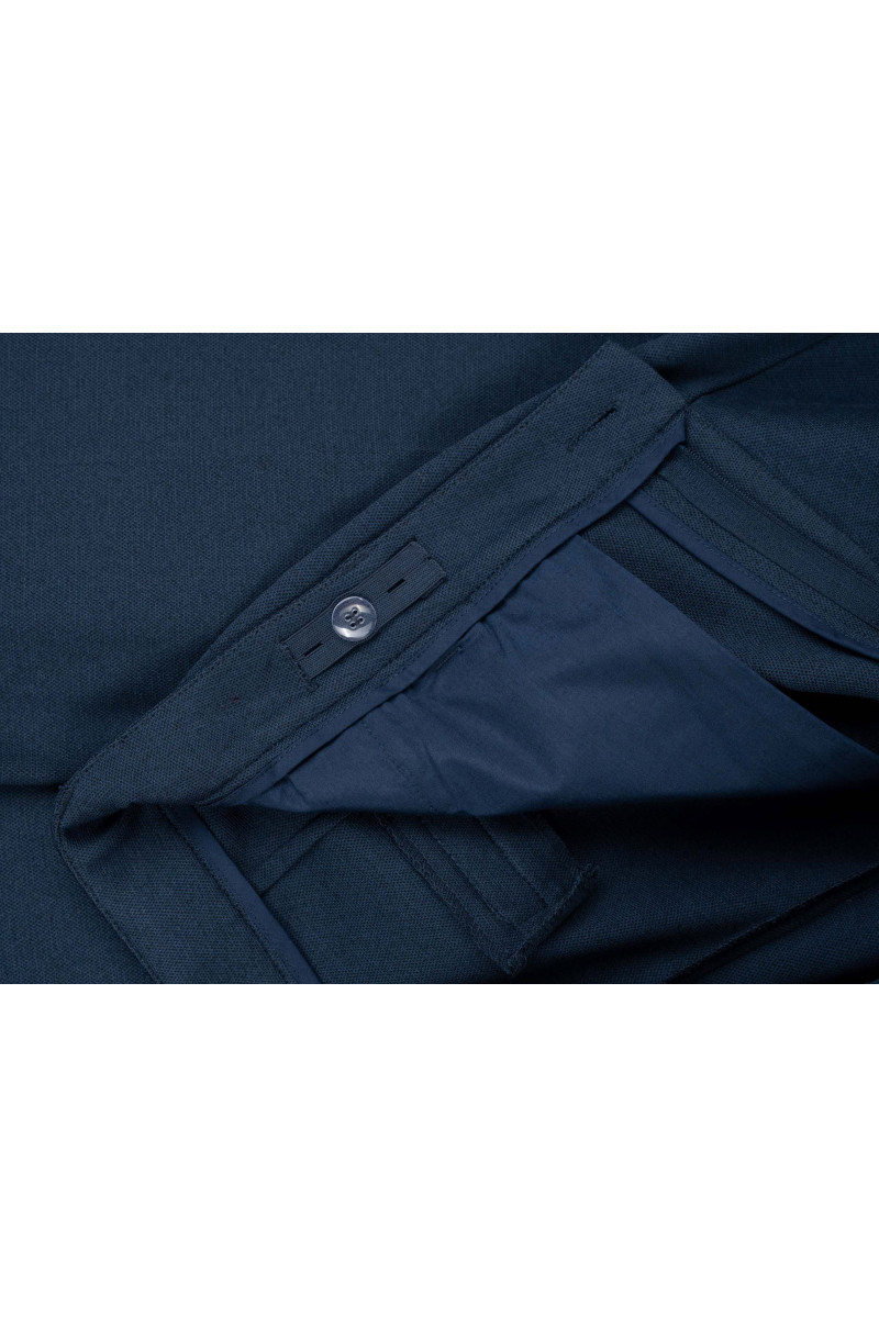 Granatowe spodnie garniturowe REGULAR, niebieski