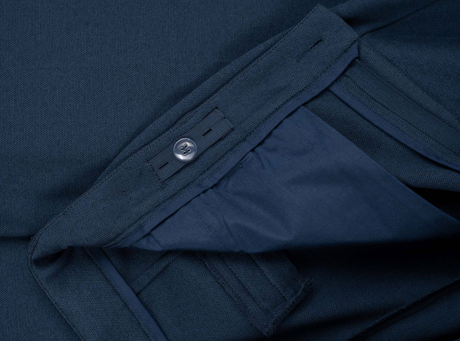 Granatowe spodnie garniturowe REGULAR