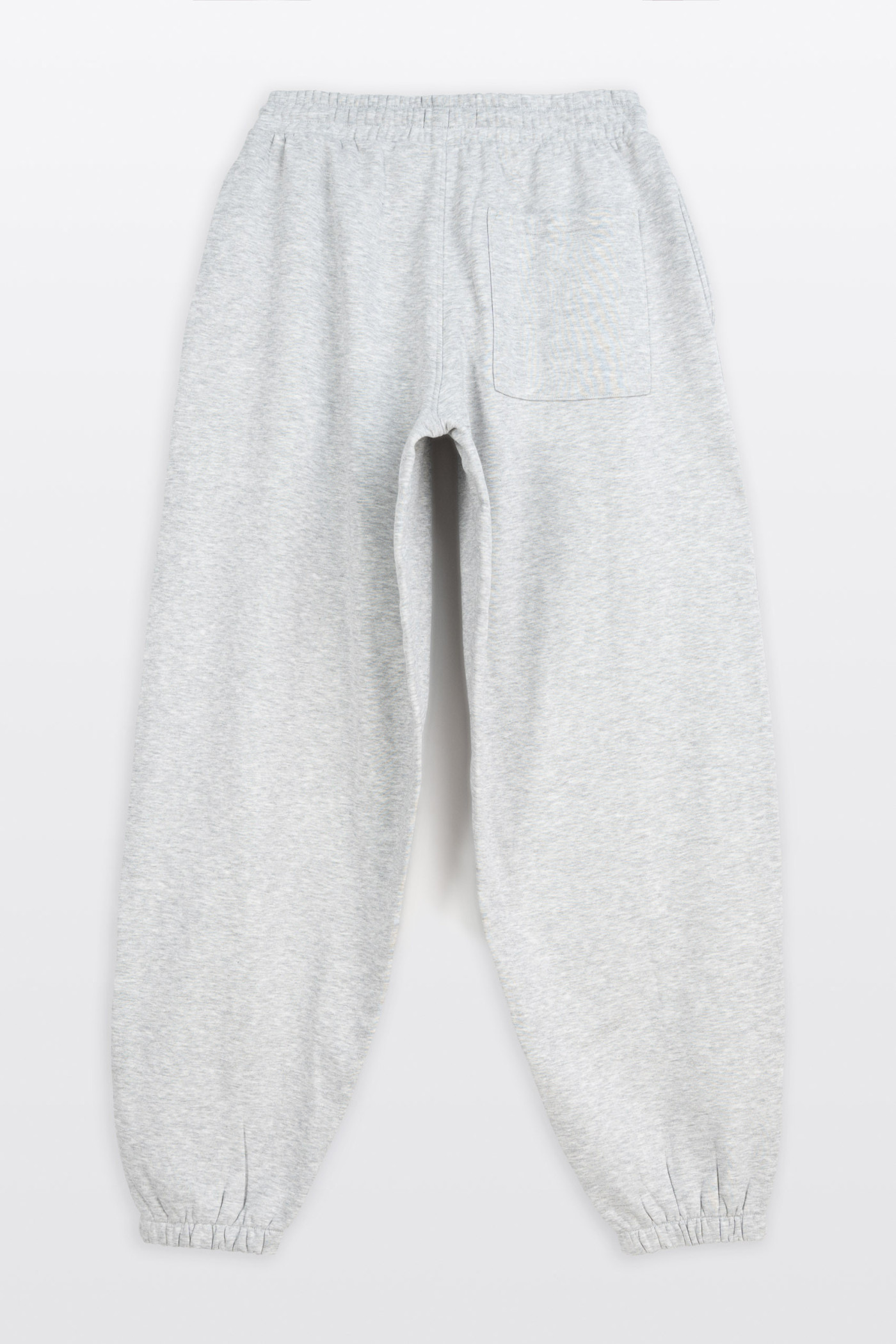 Szare spodnie dresowe BAGGY z przeszyciami na nogawce