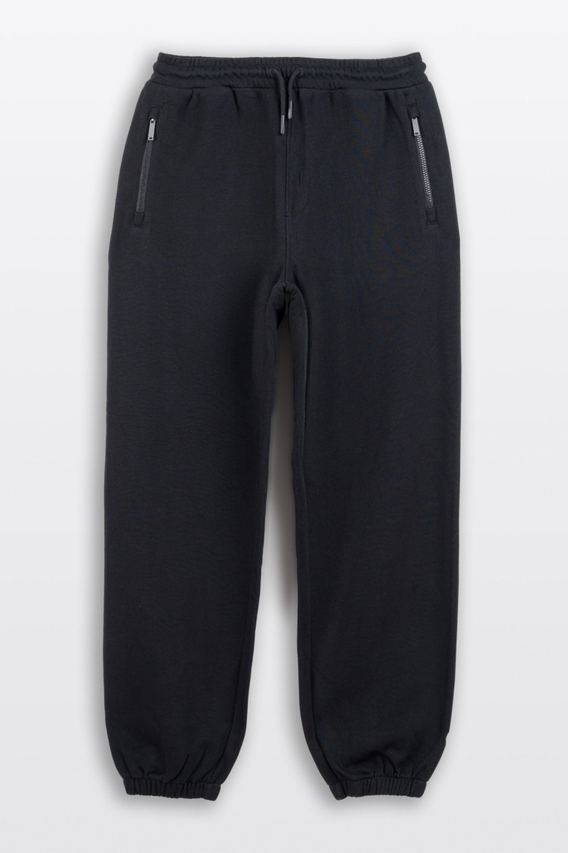Czarne spodnie dresowe OVERSIZE bez nadruków
