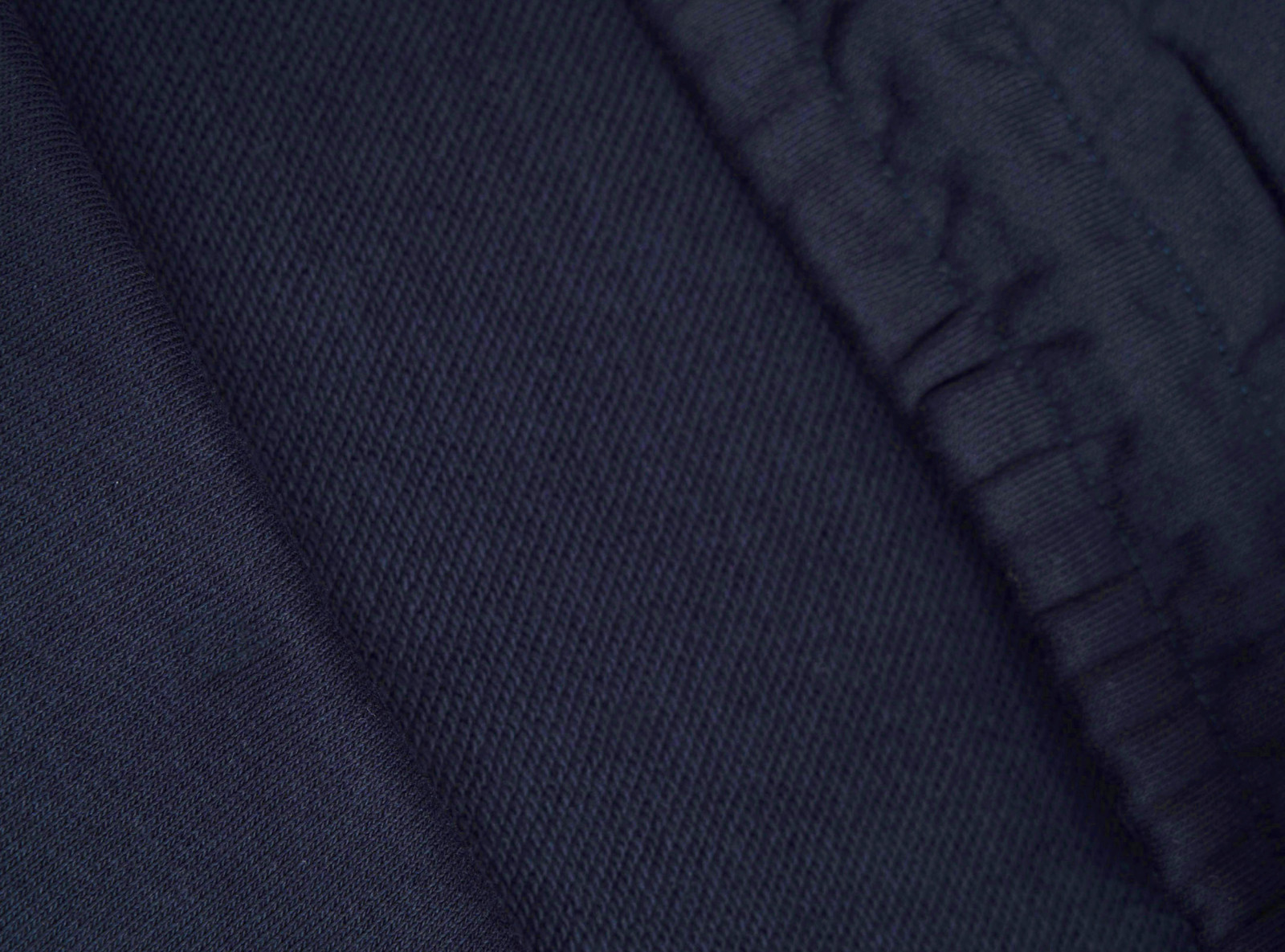 Granatowe spodnie dresowe OVERSIZE bez nadruków