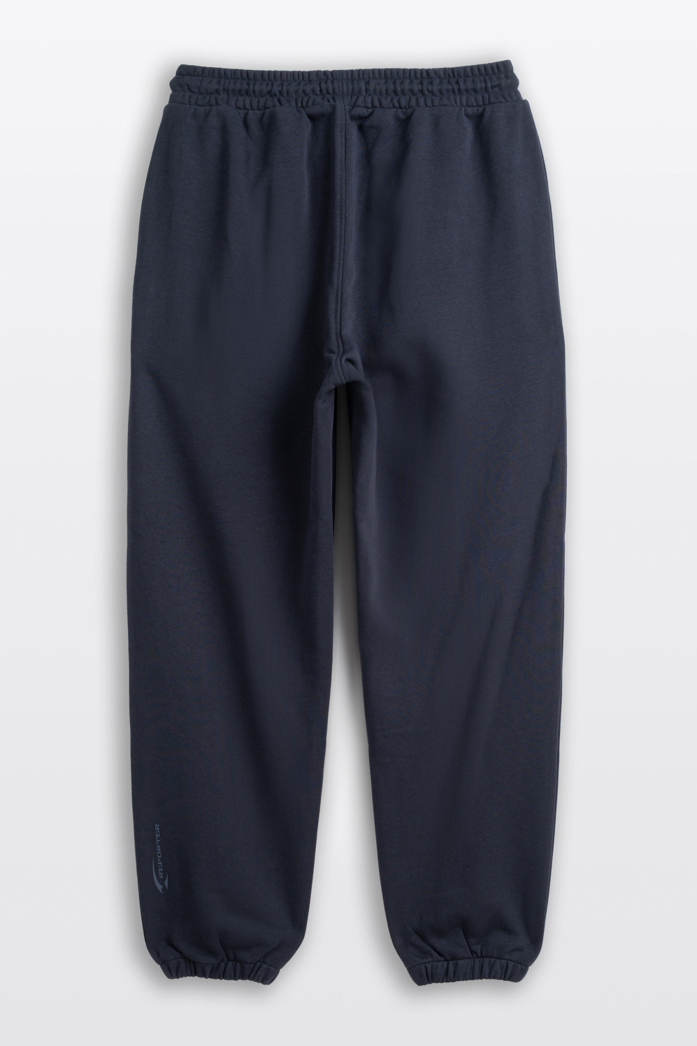 Granatowe spodnie dresowe OVERSIZE bez nadruków