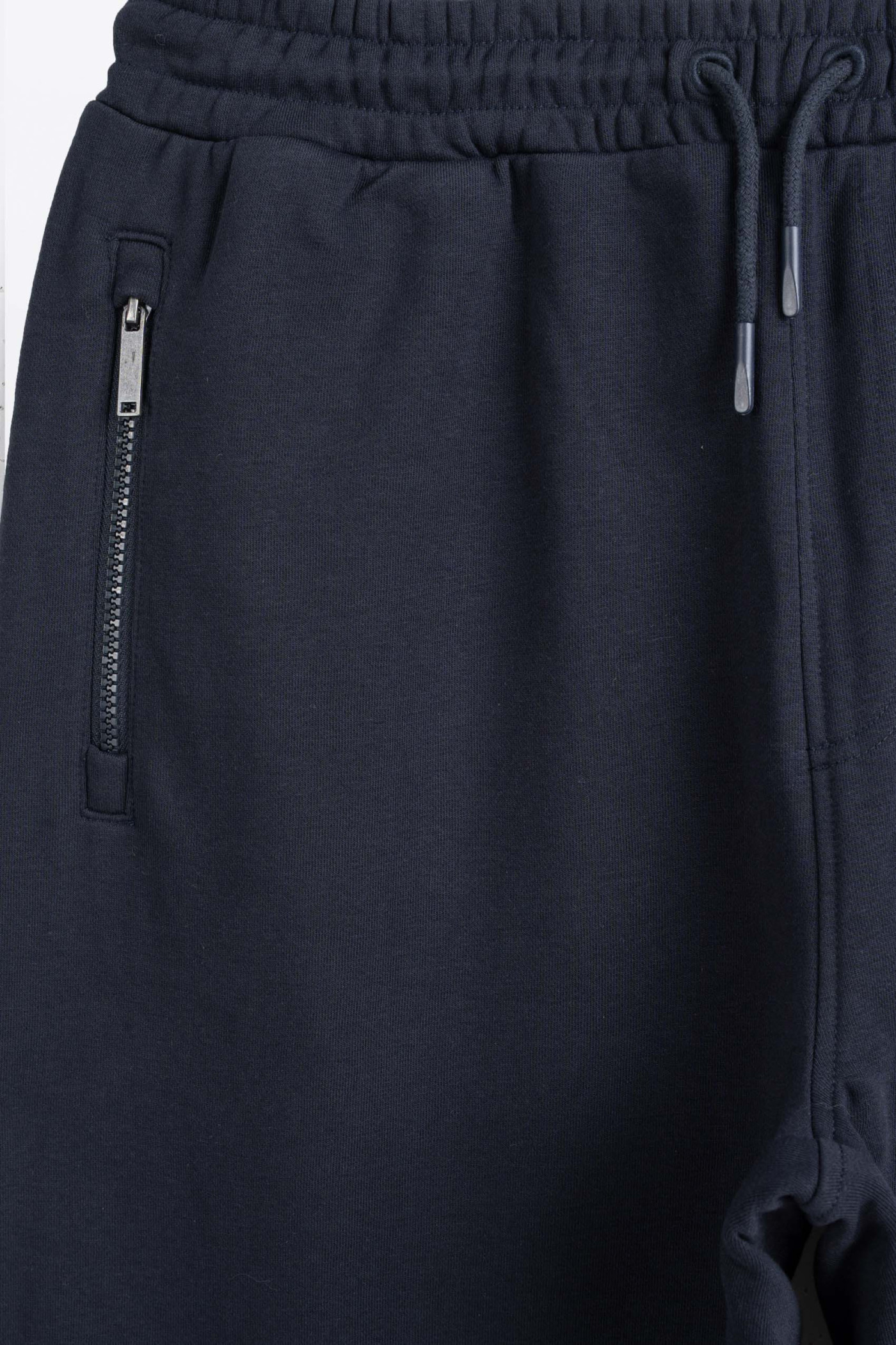 Granatowe spodnie dresowe OVERSIZE bez nadruków