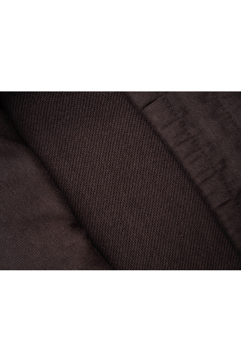 Brązowe spodnie dresowe OVERSIZE bez nadruków, brązowy