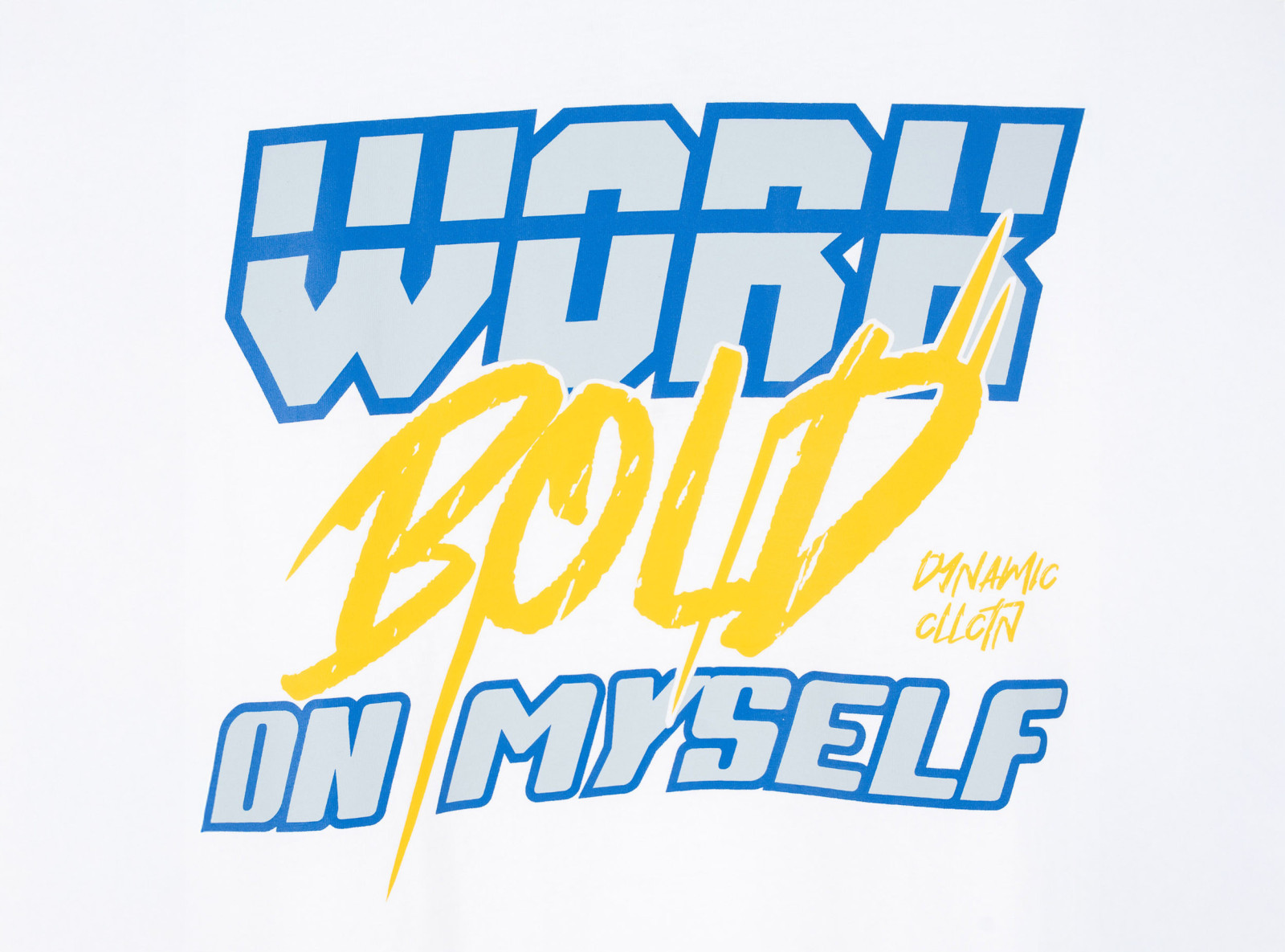 Biały t-shirt OVERSIZE z autorską grafiką z przodu