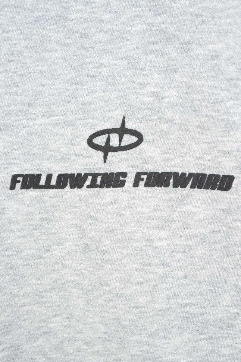 Szara bluza OVERSIZE z kapturem z autorską grafiką z tyłu