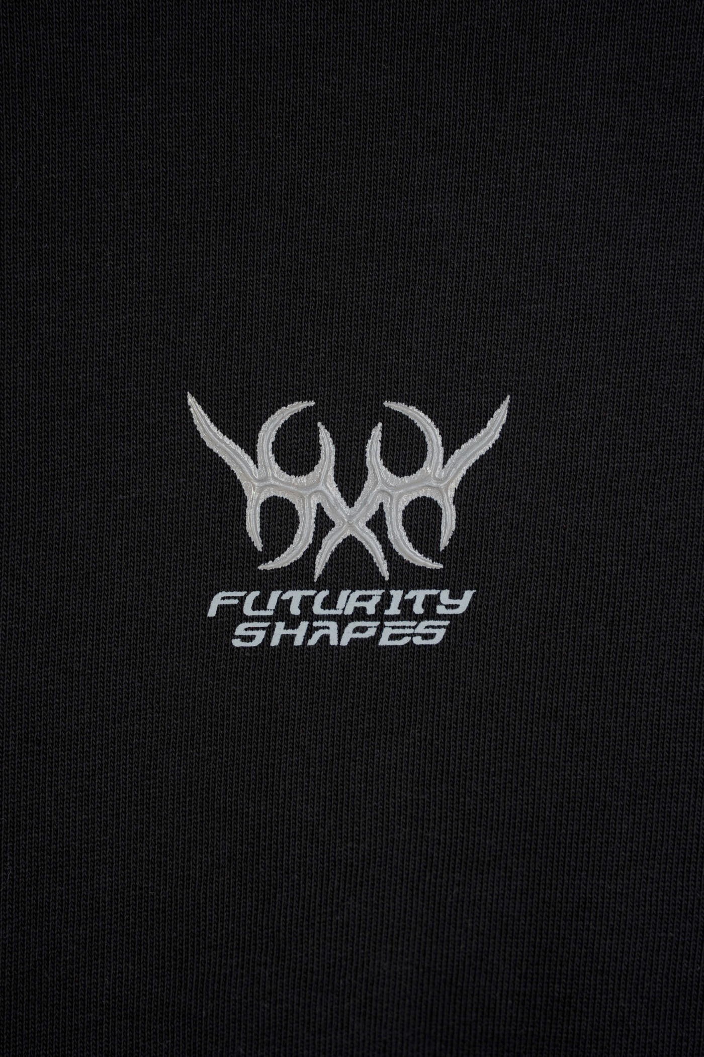 Czarna bluza bez kaptura BOXY z autorską grafiką z tyłu