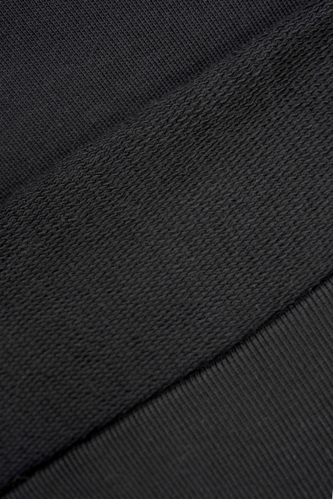 Czarna bluza bez kaptura BOXY z autorską grafiką z tyłu