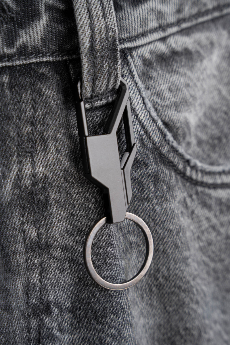 Szare spodnie jeansowe WIDE LEG z efektem sprania