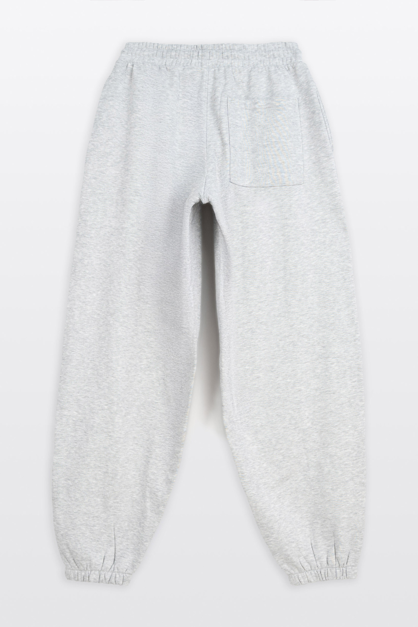 Szare spodnie dresowe BAGGY z przeszyciami na nogawce