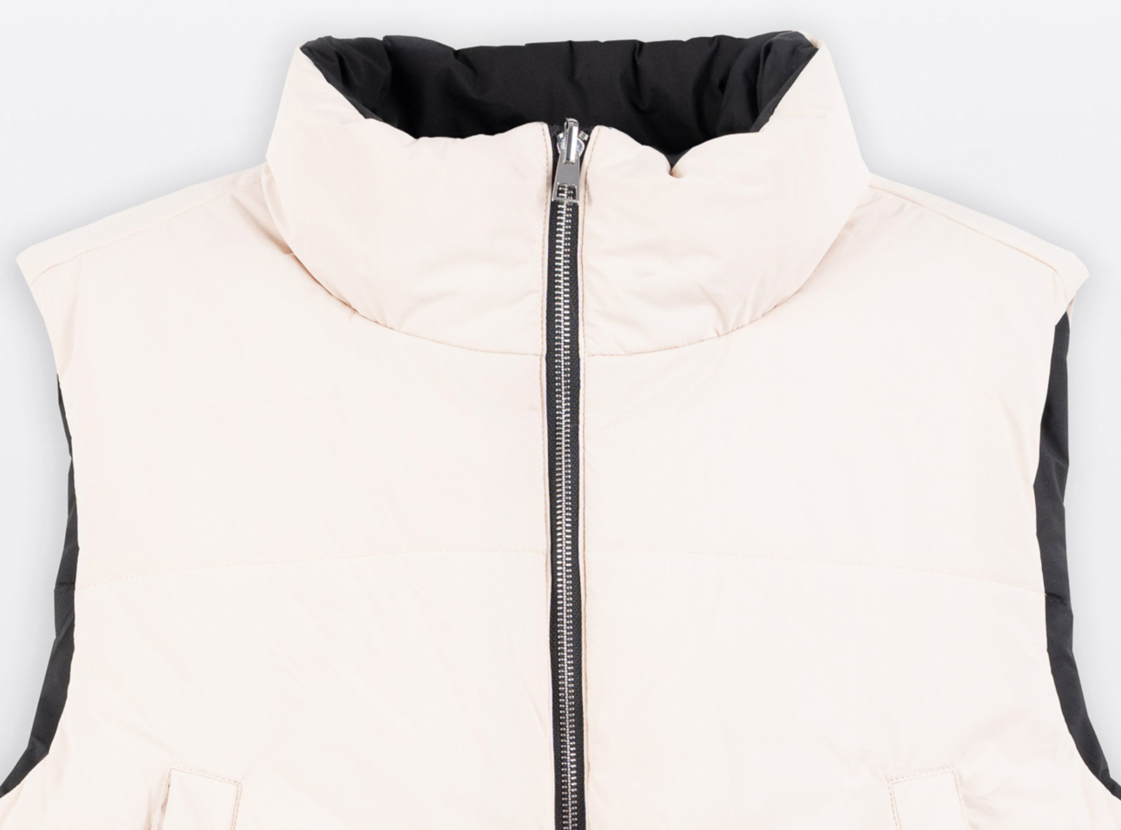 Dwustronny pikowany bezrękawnik