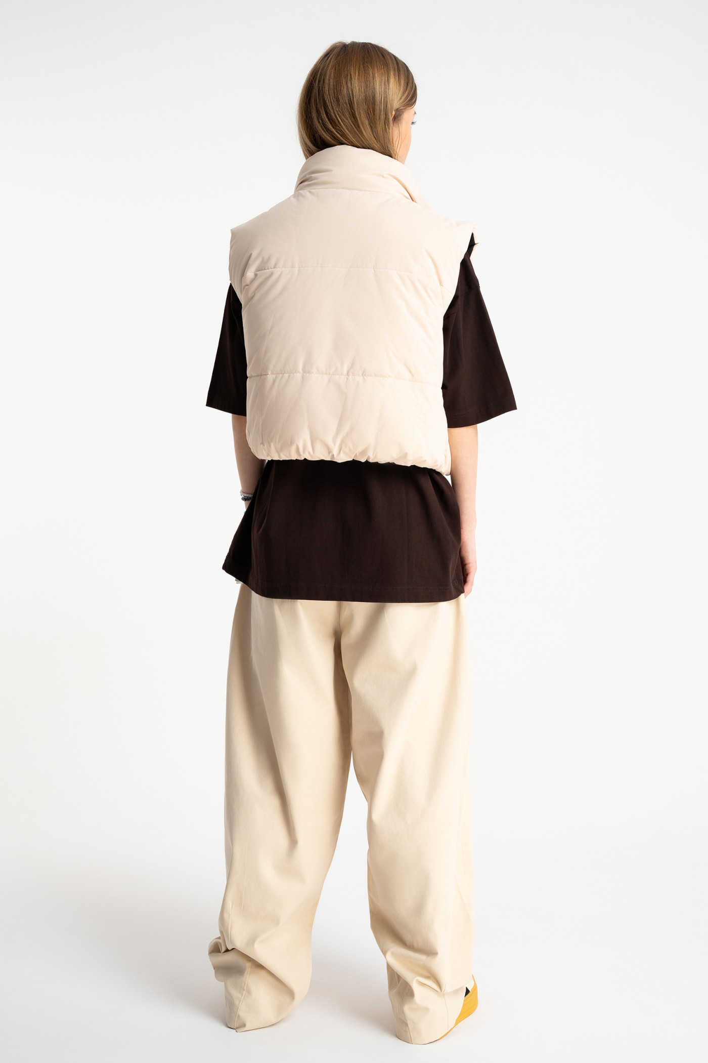 Dwustronny pikowany bezrękawnik