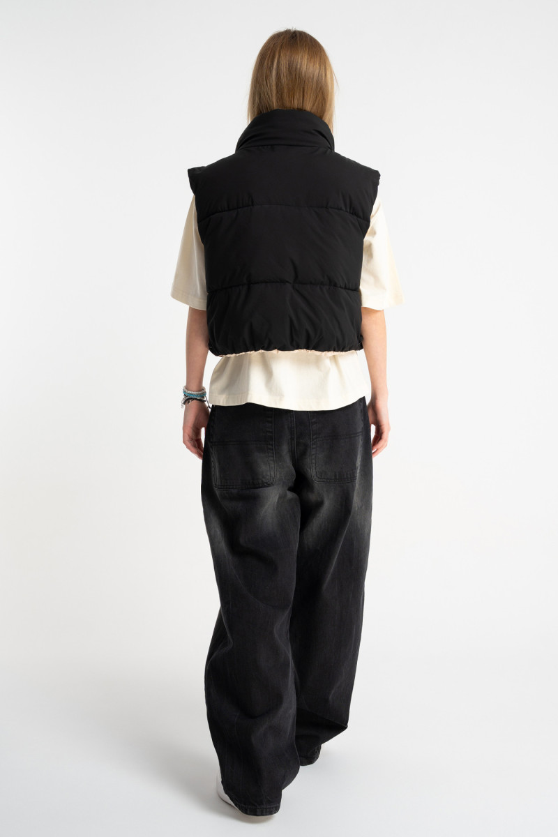 Dwustronny pikowany bezrękawnik