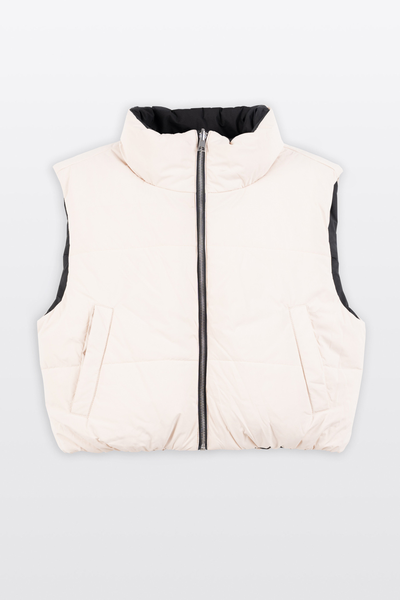 Dwustronny pikowany bezrękawnik