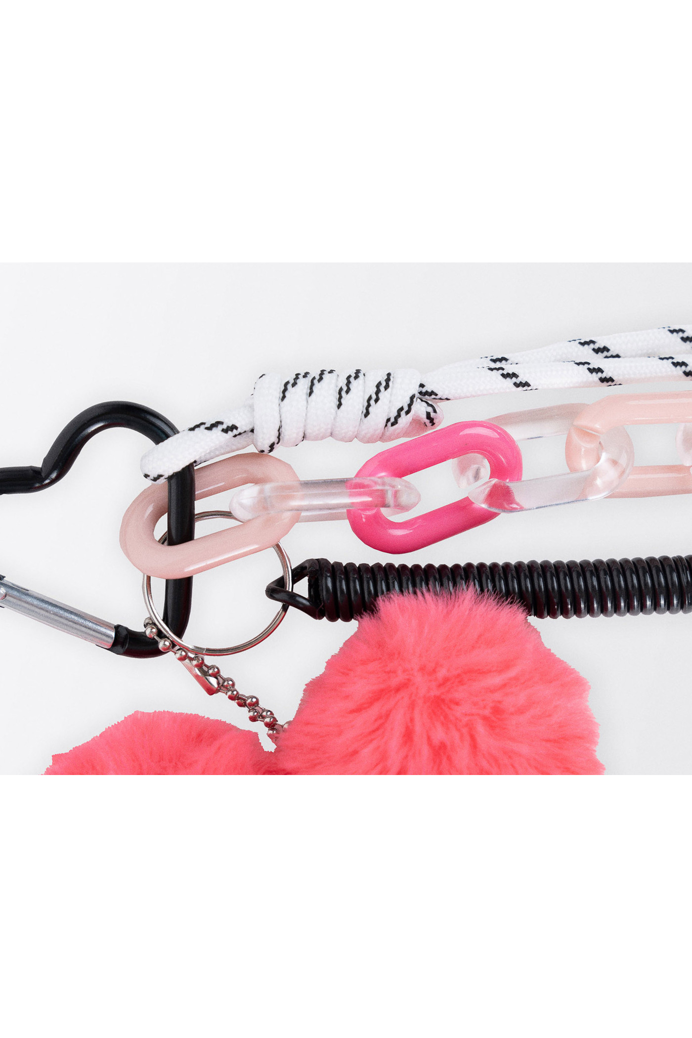 Brelok “Fluffy Heart” – neon pink edition