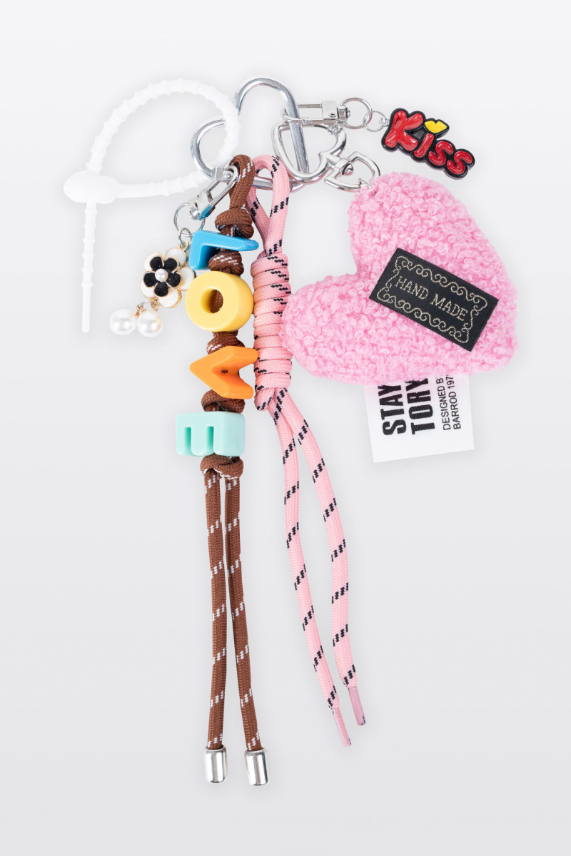 Brelok “Love Mix” – pink heart & letters