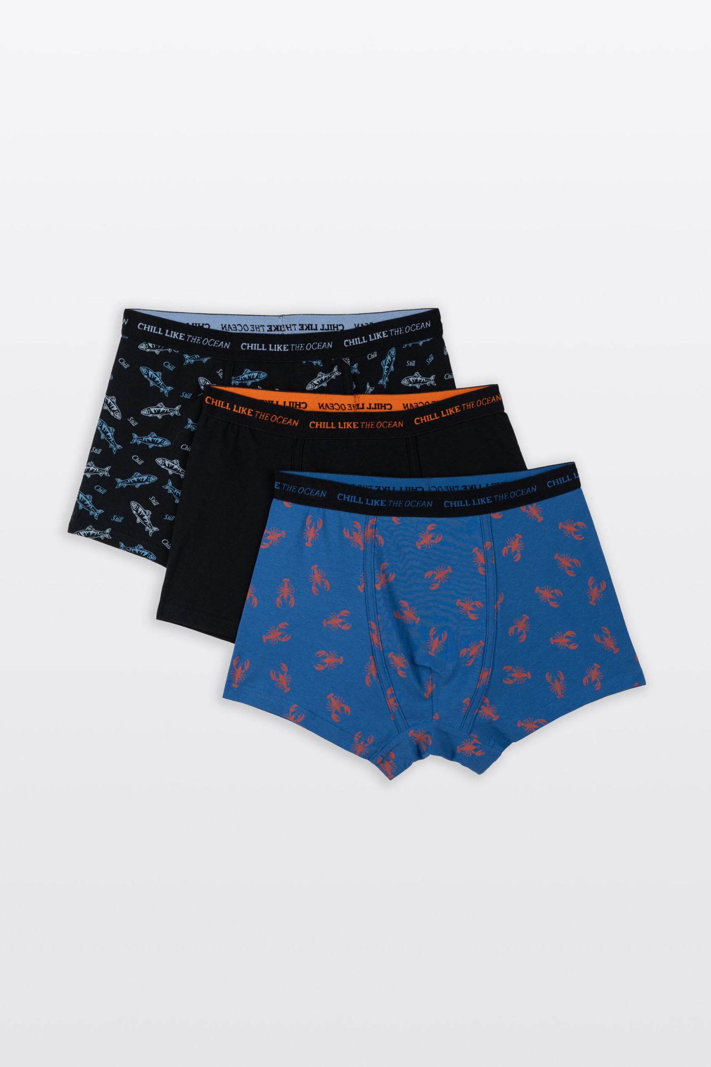 Kolorowe bokserki z nadrukami 3-PAK