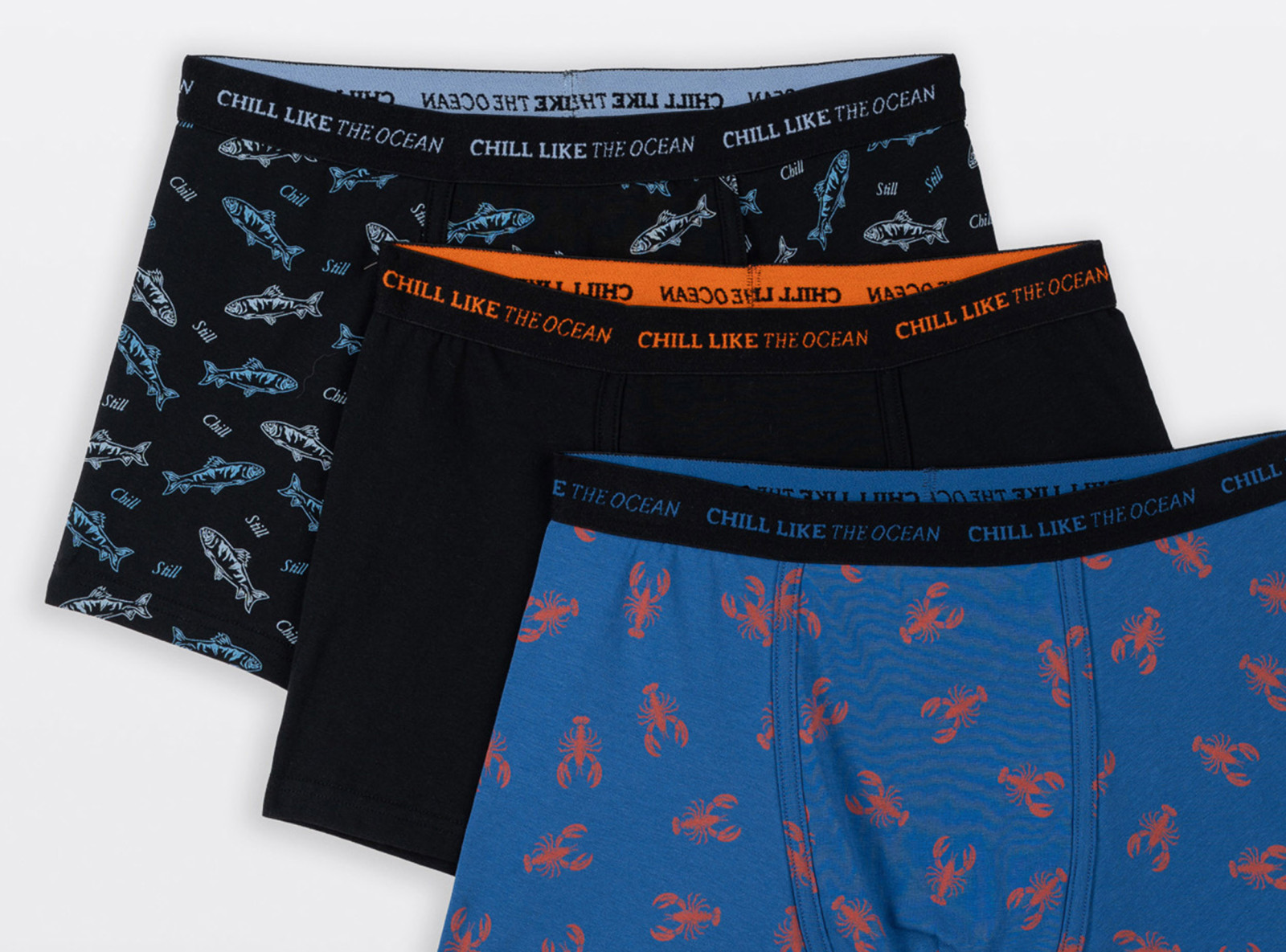 Kolorowe bokserki z nadrukami 3-PAK