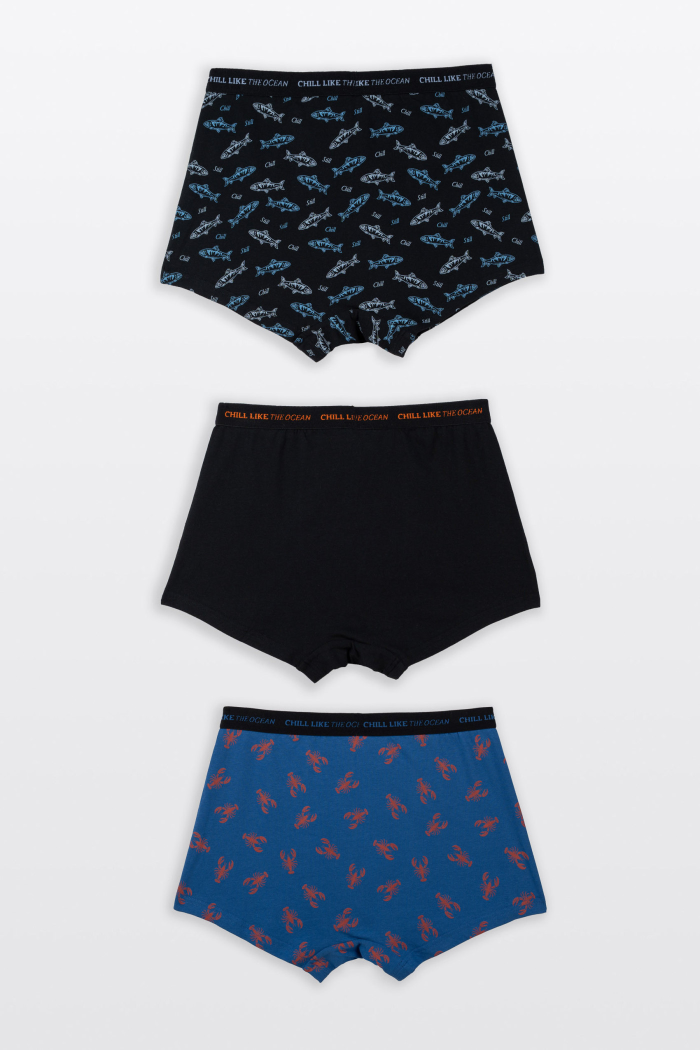 Kolorowe bokserki z nadrukami 3-PAK