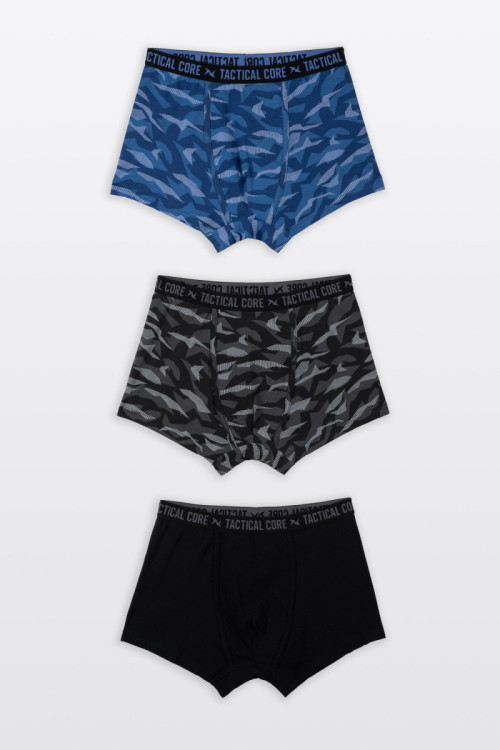 Kolorowe bokserki z nadrukami 3-PAK