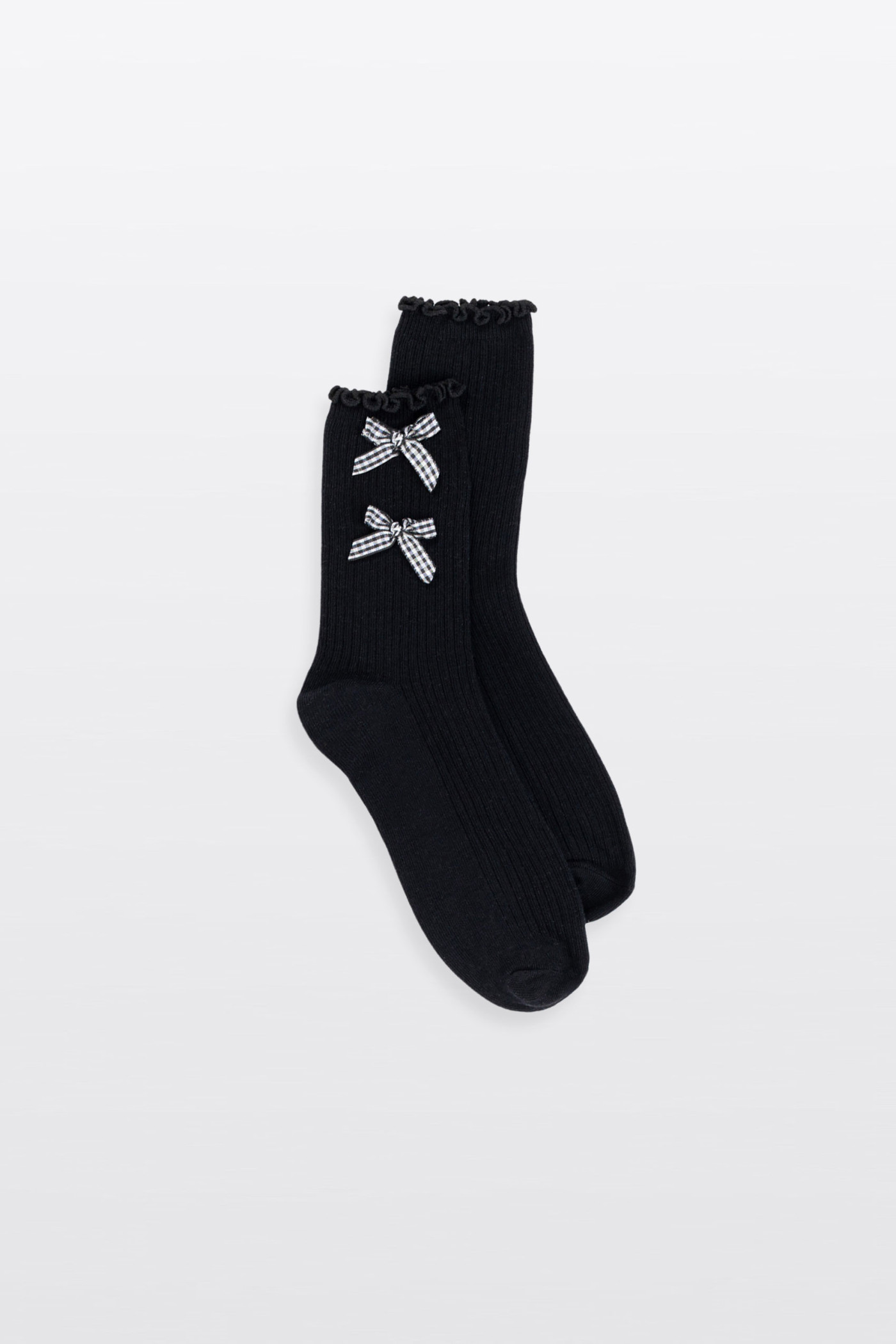 Biało-czarny zestaw skarpet 2-PAK