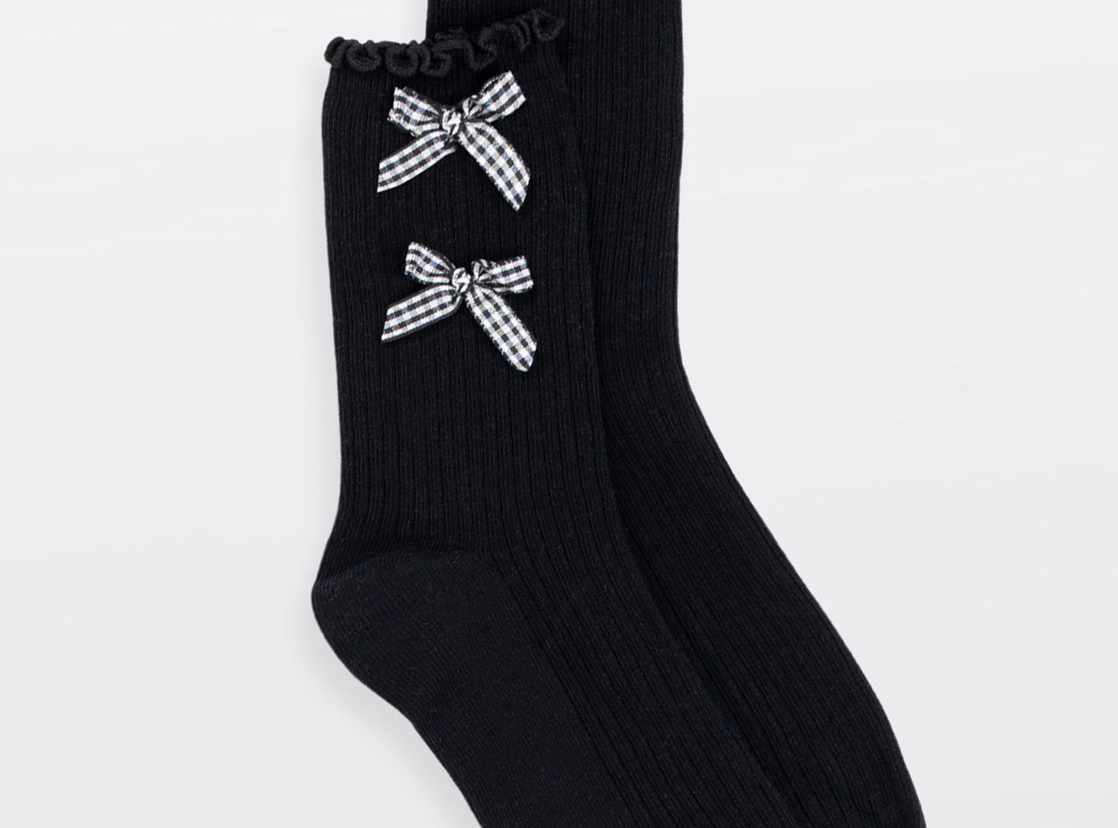 Biało-czarny zestaw skarpet 2-PAK