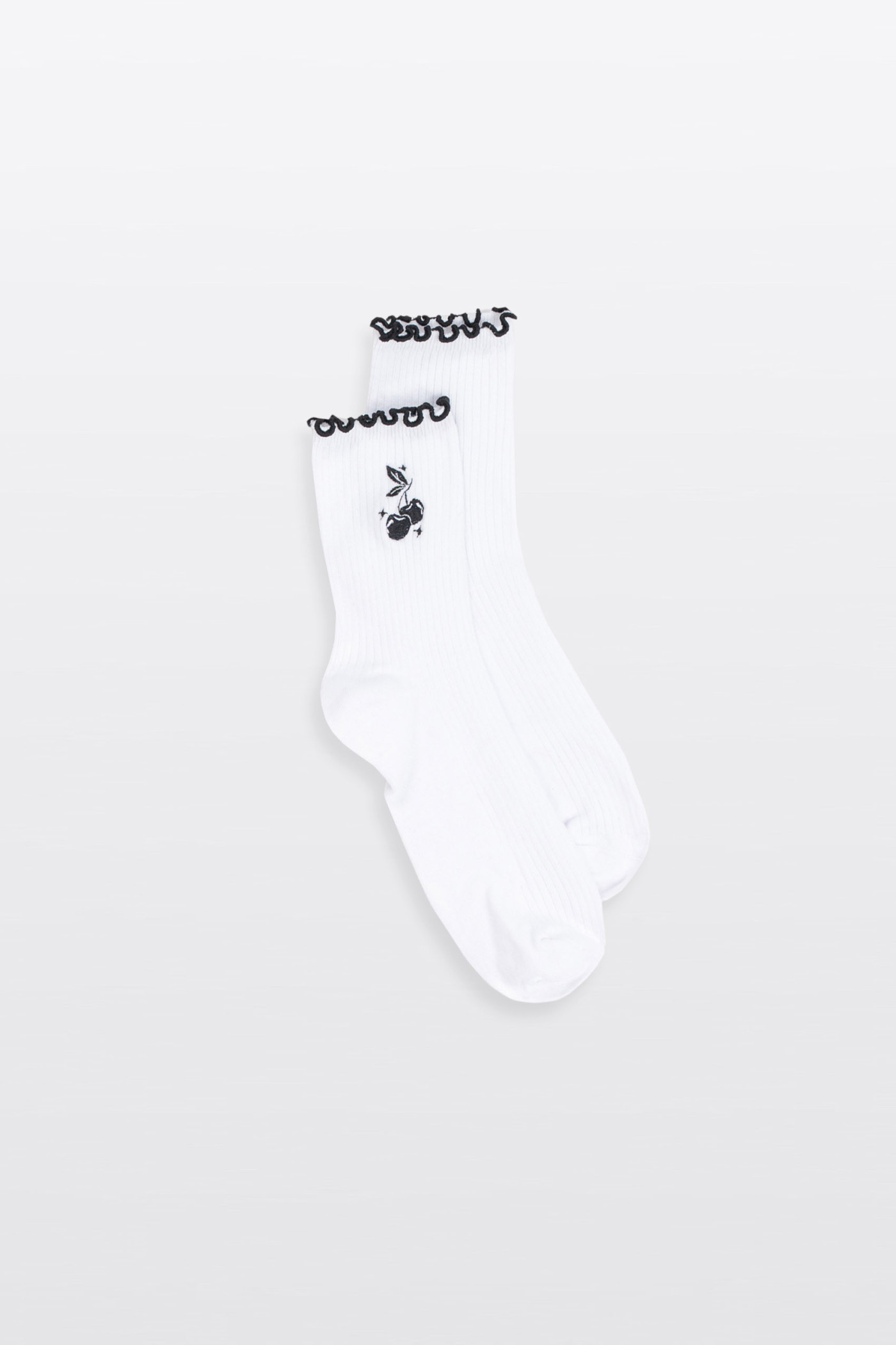 Biało-czarny zestaw skarpet 2-PAK