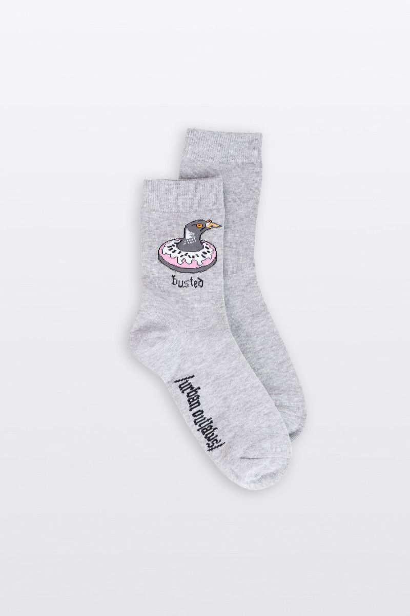 Czarno-szary zestaw skarpet we wzory 2-PAK