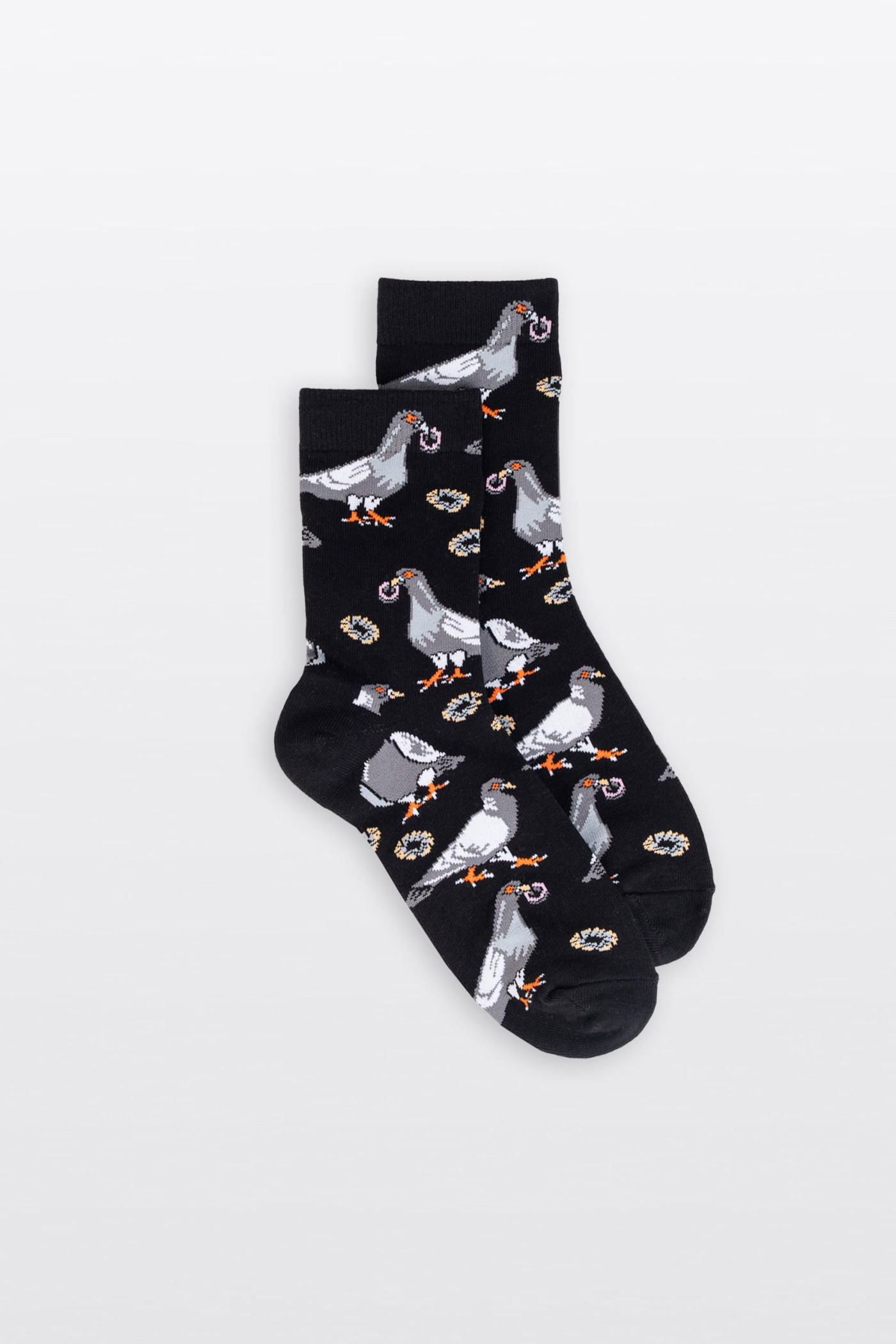 Czarno-szary zestaw skarpet we wzory 2-PAK