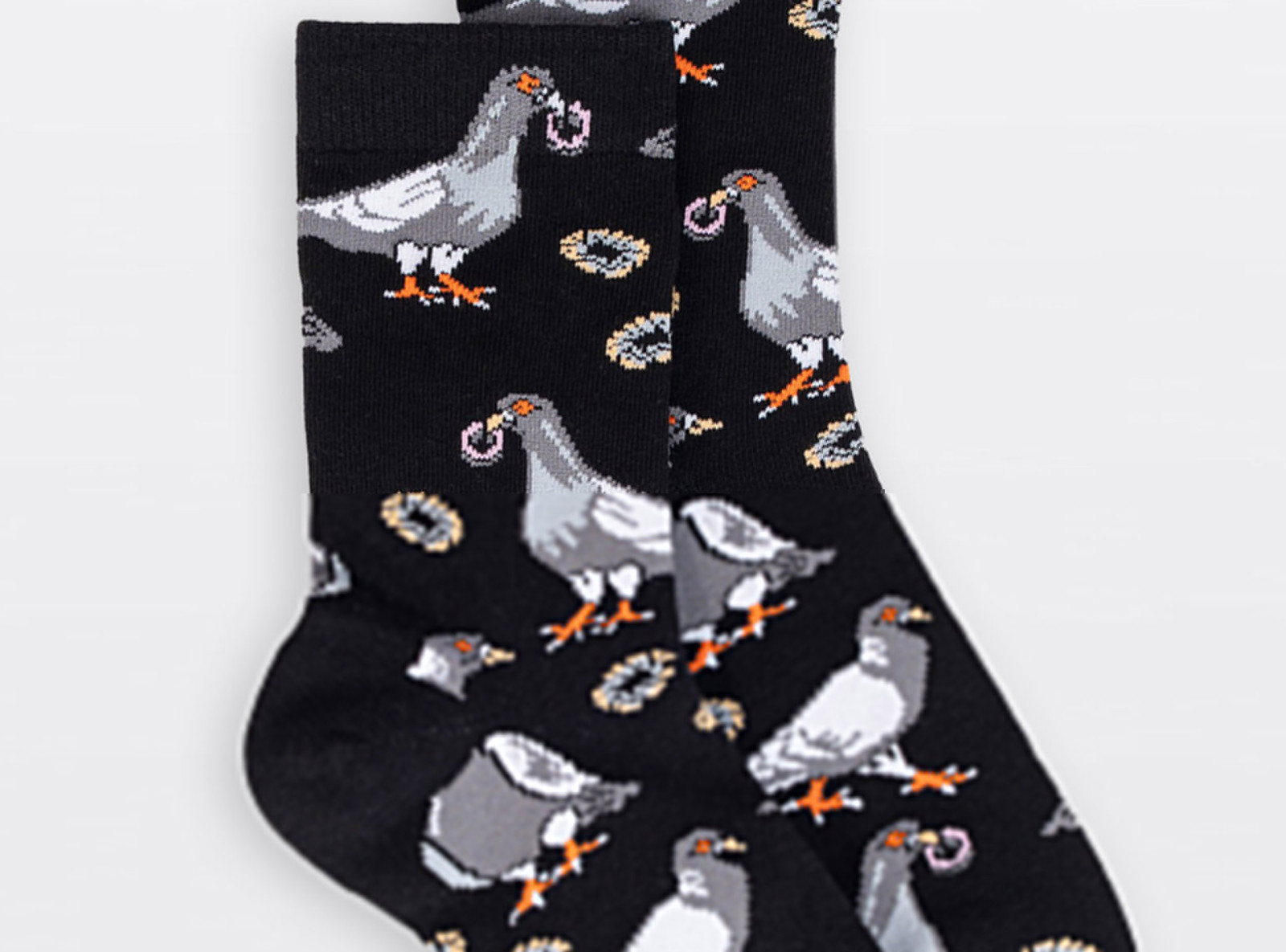 Czarno-szary zestaw skarpet we wzory 2-PAK