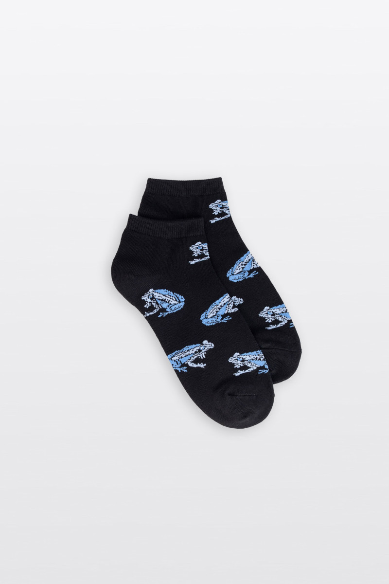 Fioletowo-czarne skarpety 3-PAK