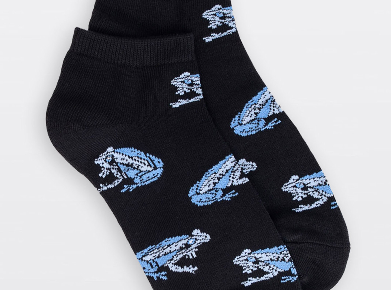 Fioletowo-czarne skarpety 3-PAK