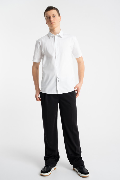 Czarne spodnie garniturowe REGULAR