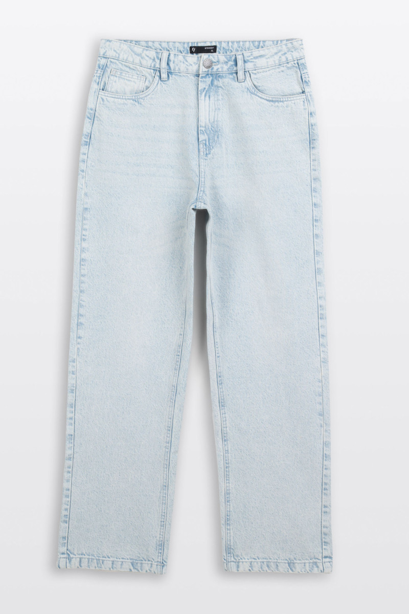 Jasnoniebieskie spodnie jeansowe STRAIGHT