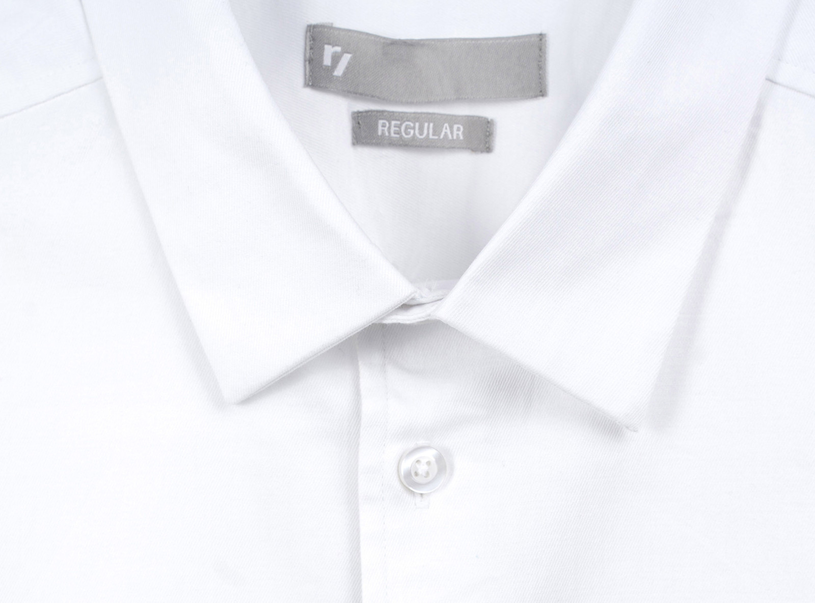 Biała koszula REGULAR z długim rękawem