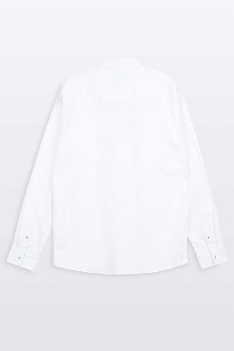 Biała koszula REGULAR z długim rękawem