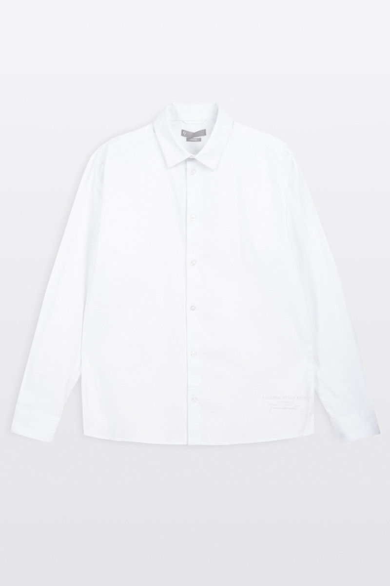 Biała koszula LOOSE z długim rękawem