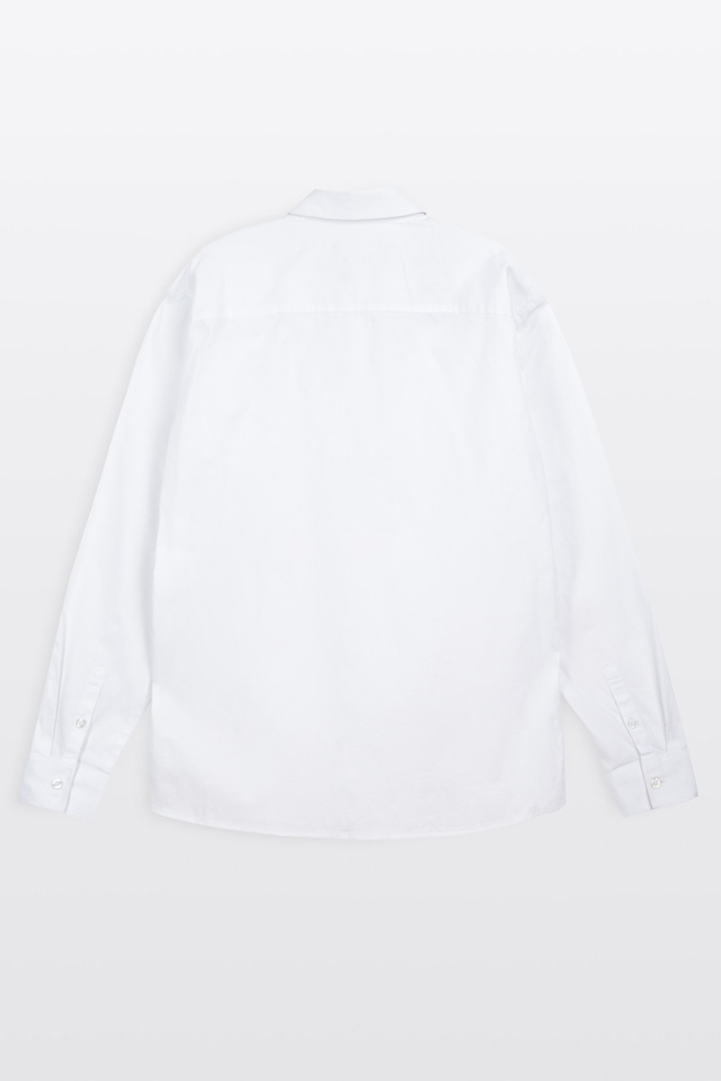 Biała koszula LOOSE z długim rękawem