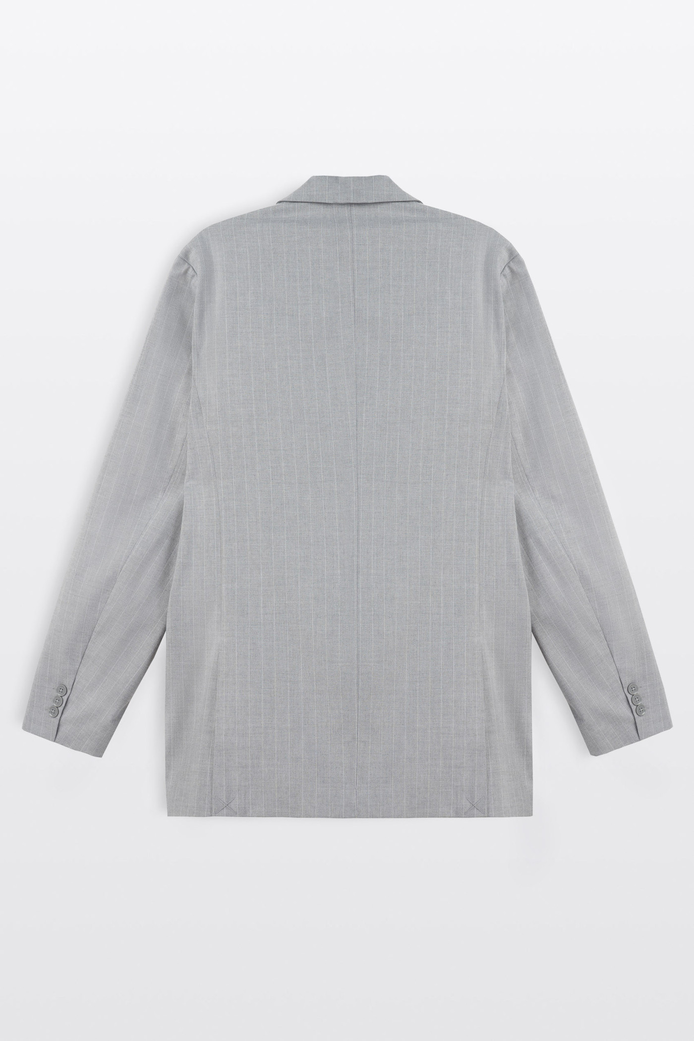 Szara marynarka garniturowa LOOSE w prążki