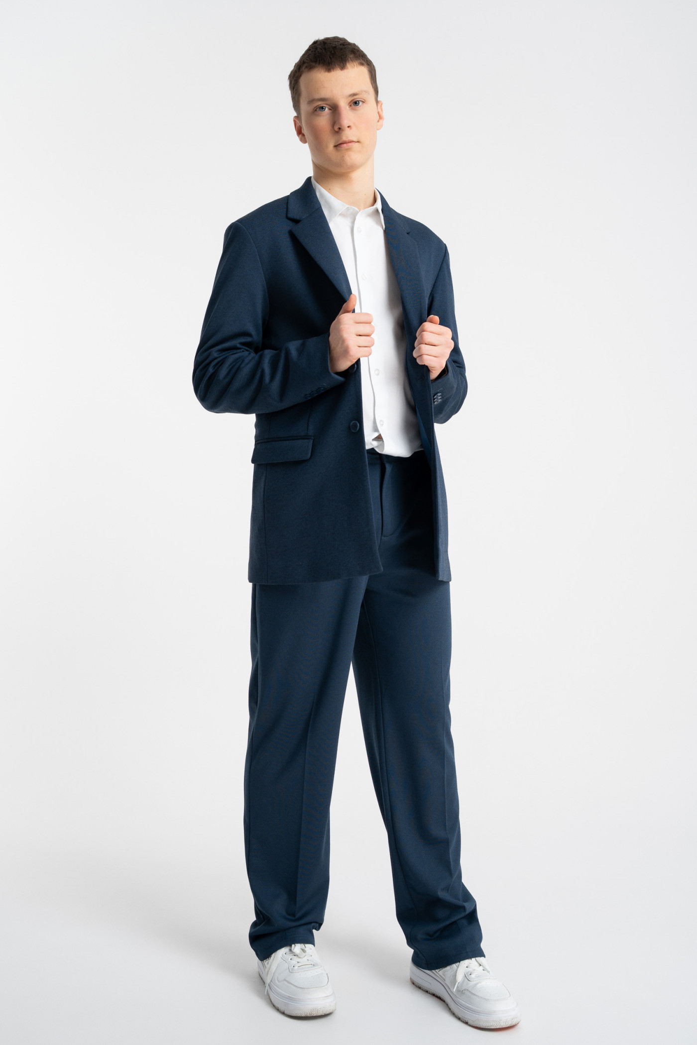 Granatowa marynarka garniturowa REGULAR