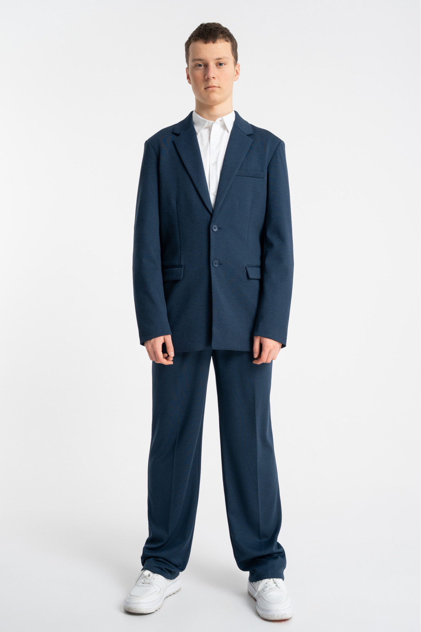 Granatowa marynarka garniturowa REGULAR