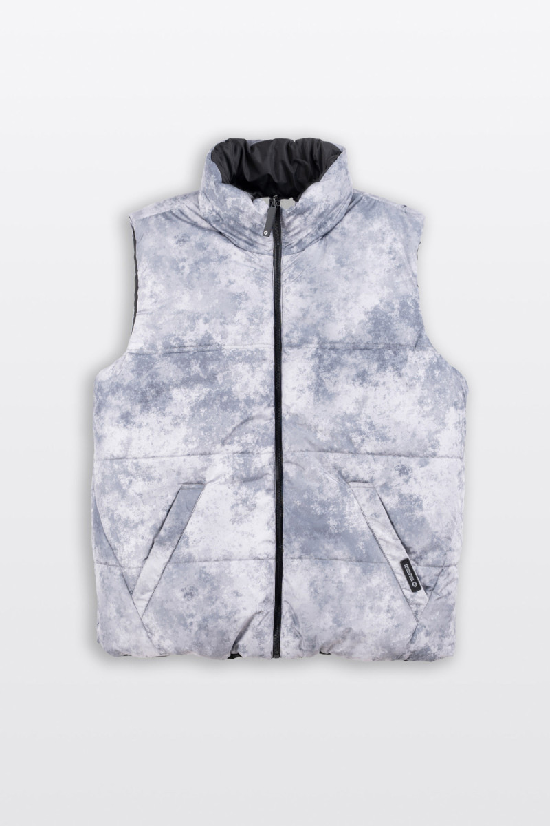 Dwustronny pikowany bezrękawnik