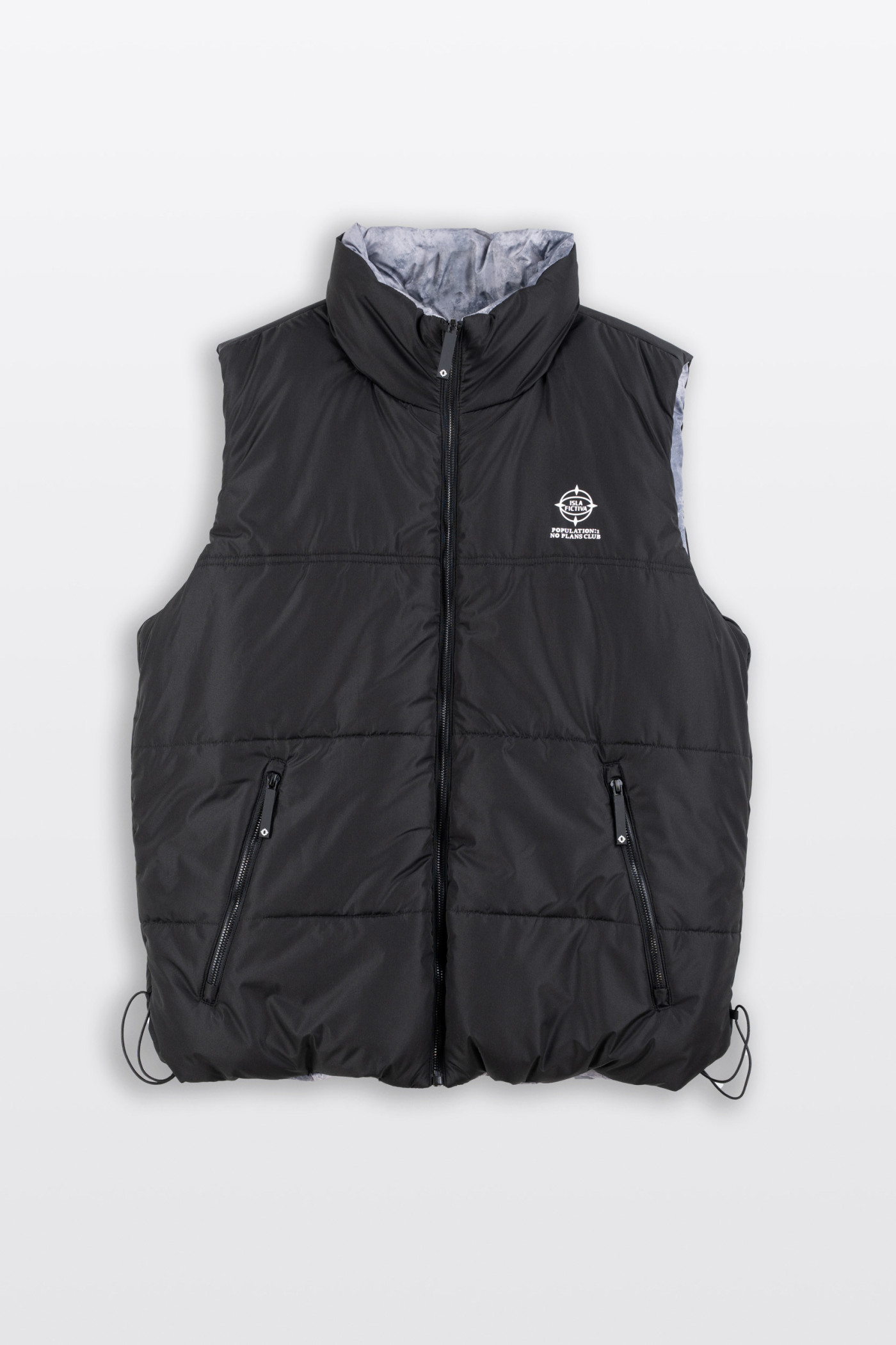 Dwustronny pikowany bezrękawnik