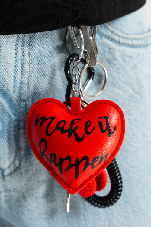 Brelok “More Love” – serce & cherries