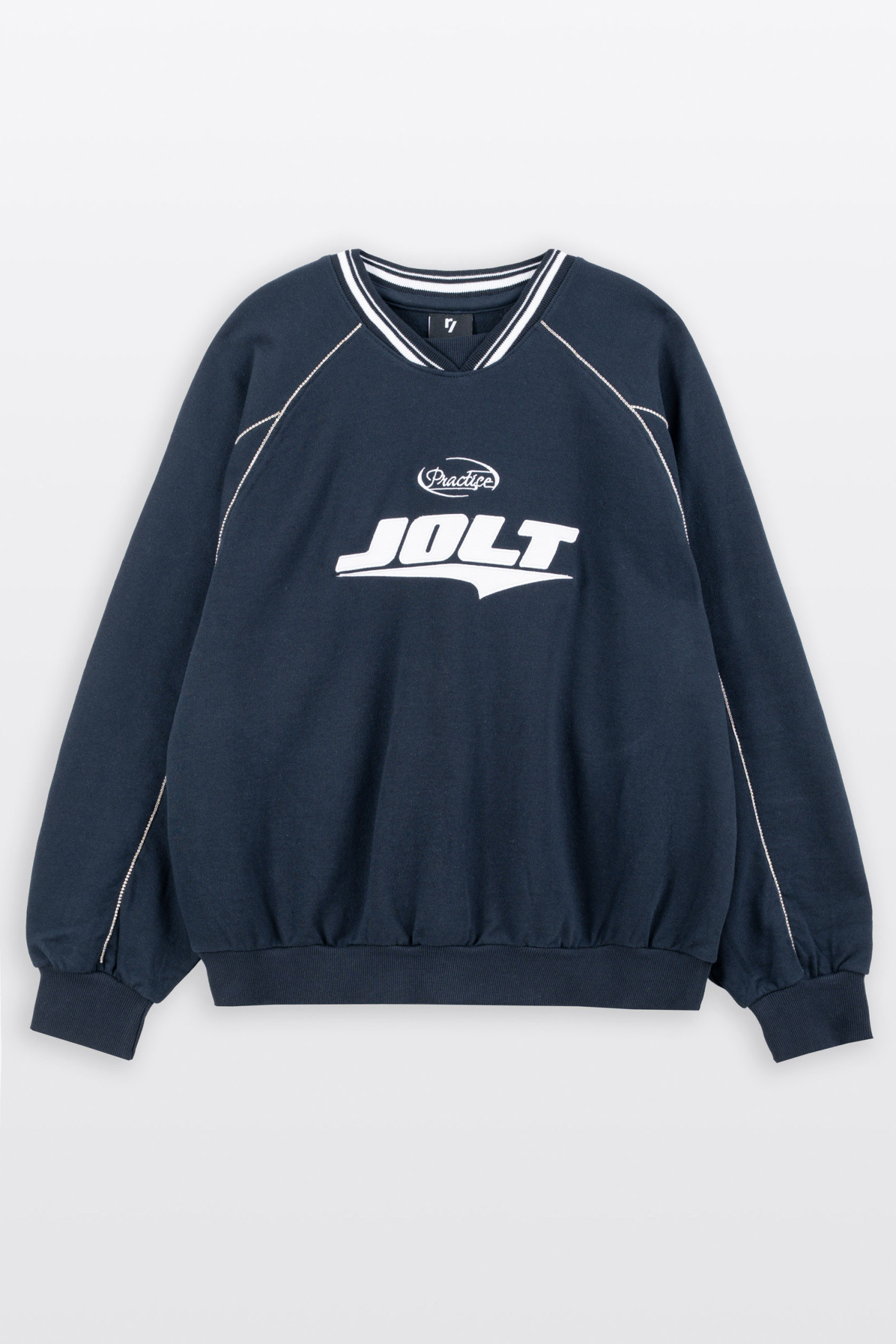 Granatowa bluza z cyrkoniami