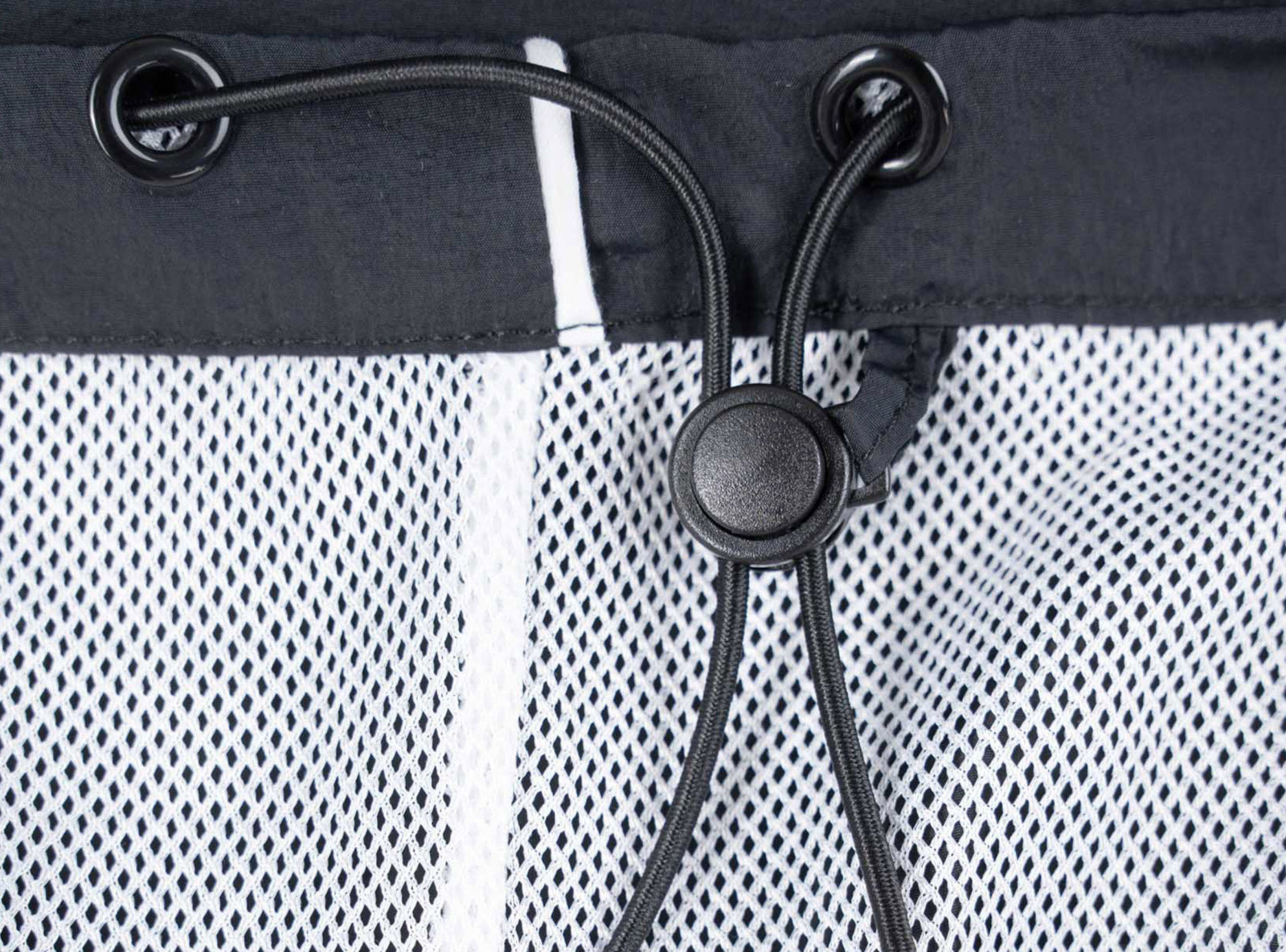 Czarne spodnie dresowe WIDE LEG z białymi lampasami z kreszowanego ortalionu